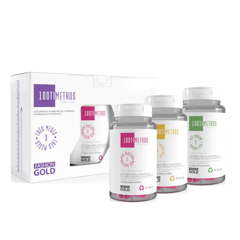 KIT 100TIMETROS - Suplemento nutricional para cabello, piel y uñas: nutrición completa en cápsulas