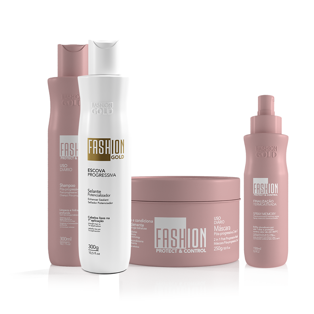 Kit Combinado Sellador Fashion Gold BABY 300g/10.5fl.oz + Spray Protector y Control MEMORY 150ml/5.6fl.oz