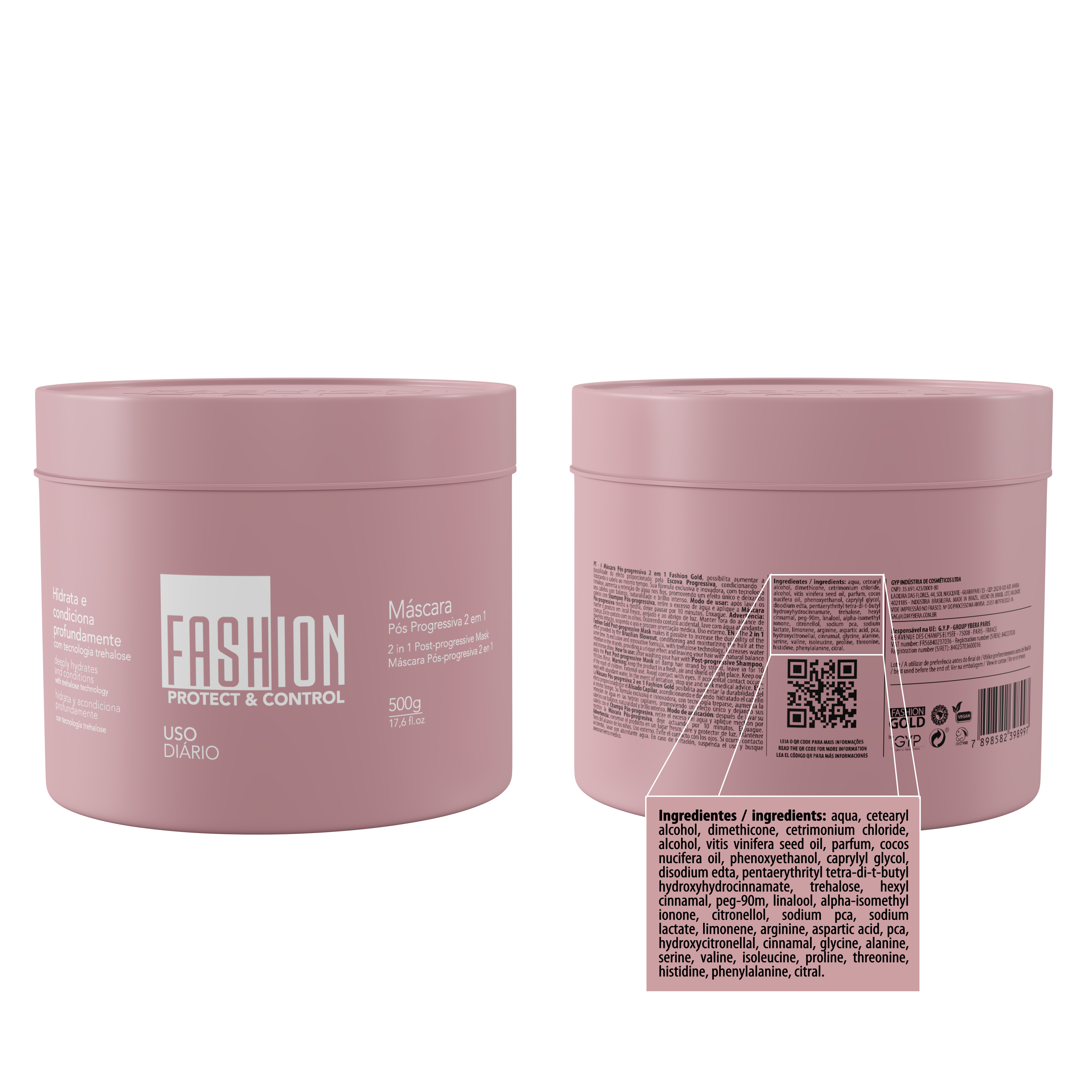 Mascarilla Acondicionadora Protect &amp; Control 500 g/17,6 fl oz