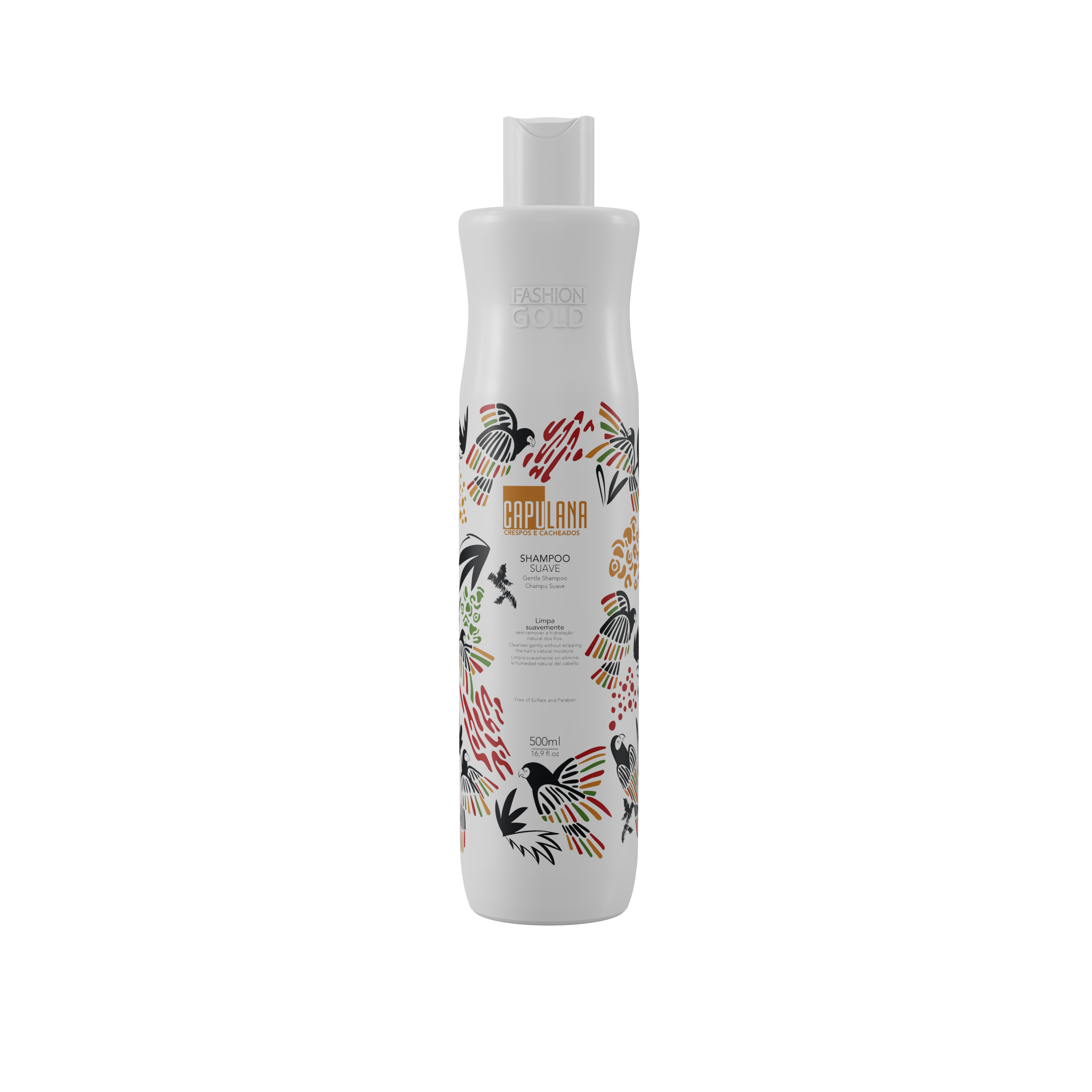 CHAMPÚ Suave Libre de sulfatos y parabenos - CAPULANA 500ml/ 16,9 fl.oz