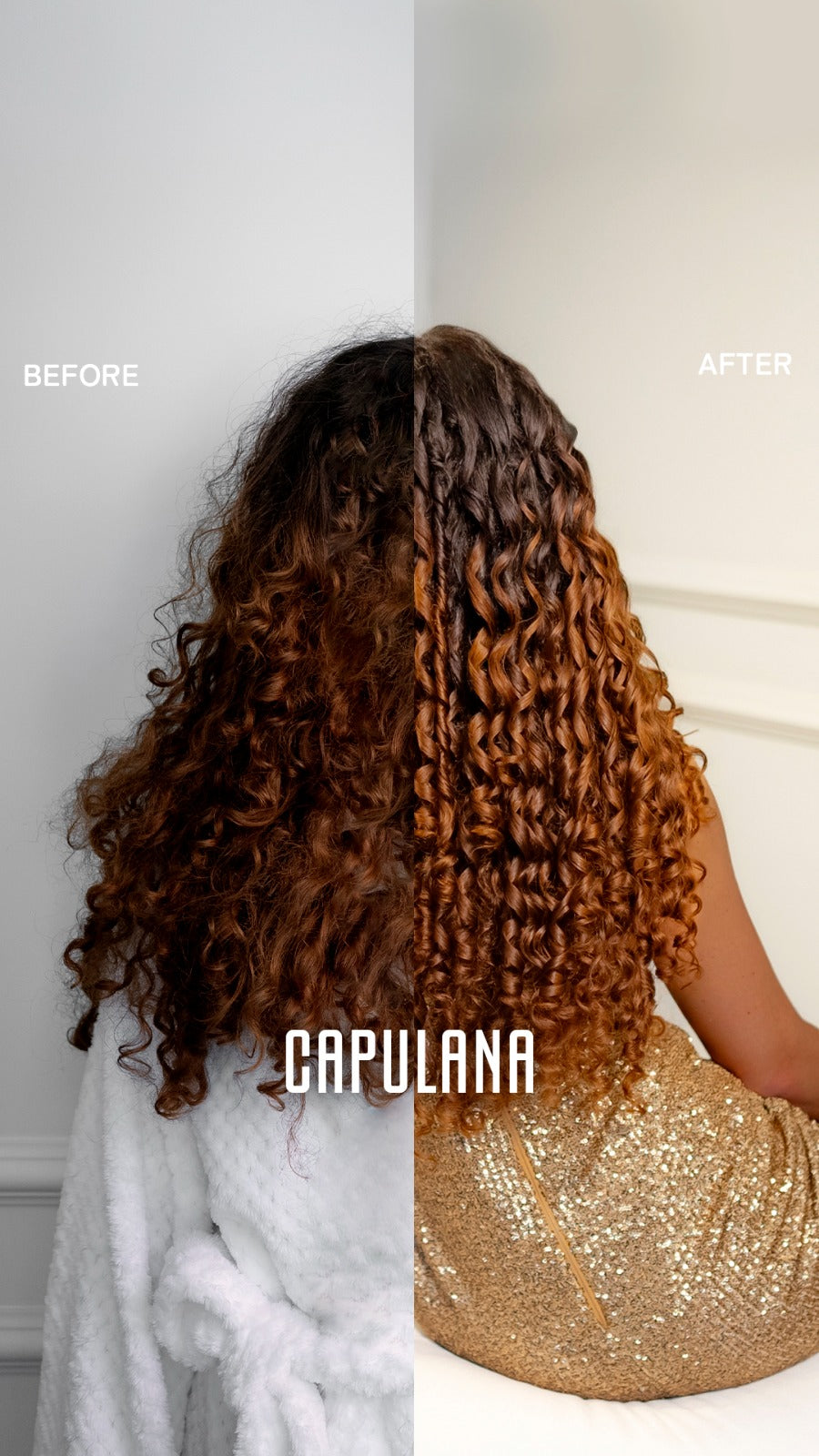 KIT Activador CAPULANA - Champú suave + Mascarilla 2 en 1 + Activador de Rizos 500g/ 17,6fl oz