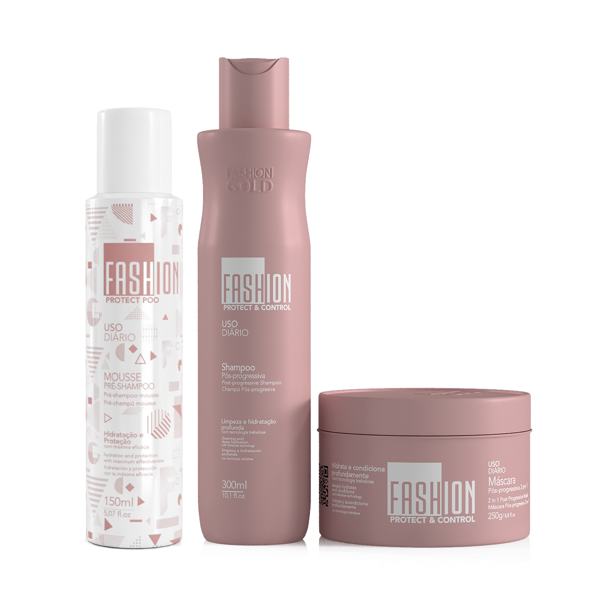 Kit PROTECT &amp; CONTROL Post Progresivo 300g/ 10.1fl.oz + PROTECT POO - Pre-Champú MOUSSE 150ml/5.07fl.oz