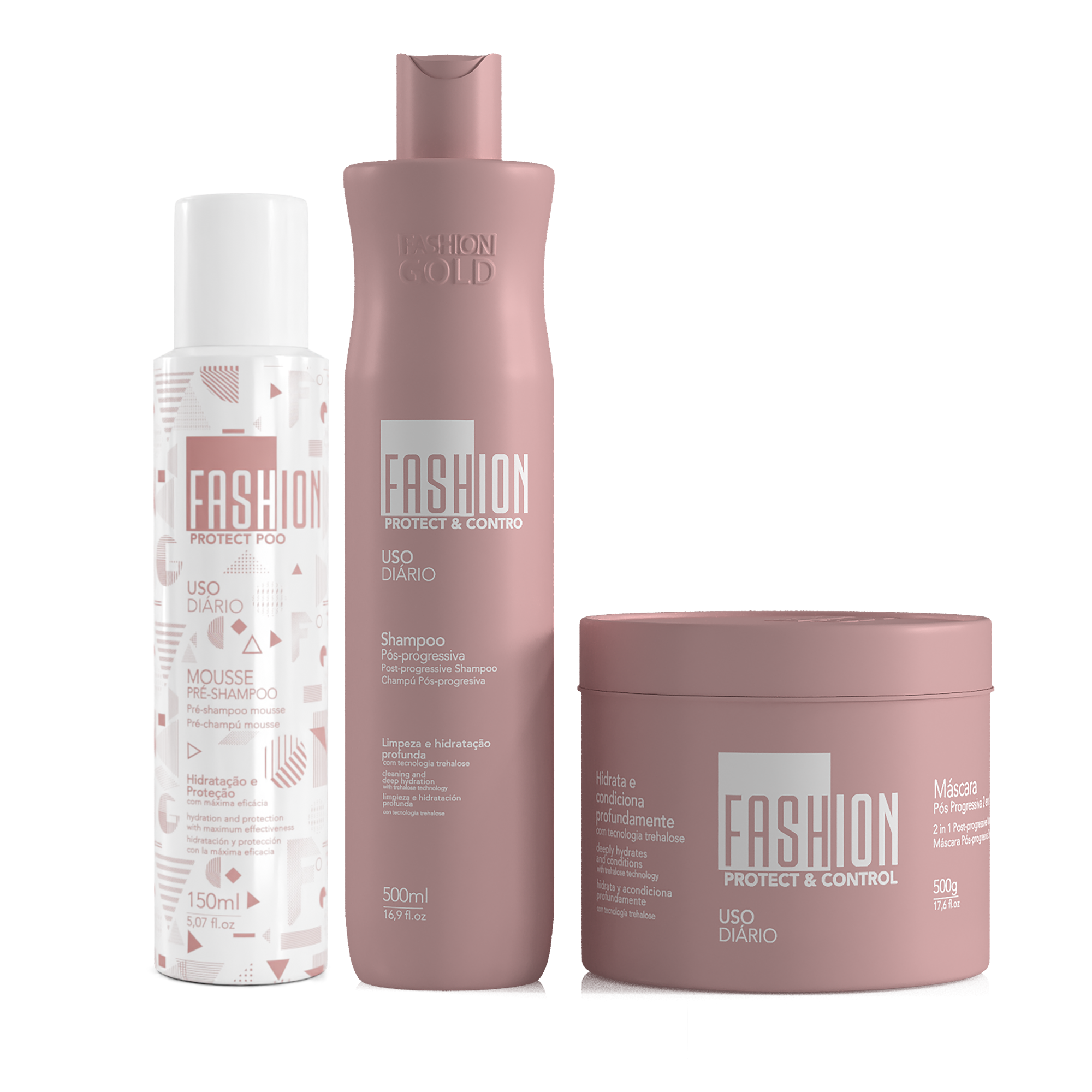 Kit PROTECT &amp; CONTROL Post Progresivo 500g/ 17.6fl.oz + PROTECT POO - Pre-Champú MOUSSE 150ml/5.07fl.oz
